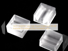 14.07×14.92 মিমি আকার উচ্চ ক্ষমতা একক লেন্স 30×90° উপলব্ধ ইকো-উপাদান সহজ ইনস্টলেশন লেন্স