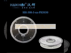 3030&2835 এলইডি পিসি ইকো-উপাদান 92%+ ট্রান্সমিট্যান্স অ্যান্টি-ফ্লেয়ার লেন্স ইউএফওর জন্য উচ্চ বে আলোকসজ্জা লেন্স