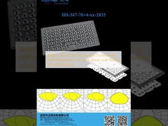 304pcs 2835LEDs With 4 Light Distributions IP65 ওয়াটারপ্রুফ লো গ্লেয়ার স্ট্রিট এবং পার্কিং লট আলোকসজ্জা লেন্স