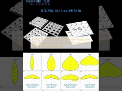 16 ইন 1 এলইডি 25°/55°/90°/120° মাল্টিপল অ্যাঙ্গেল 95% হালকা ট্রান্সমিশন অ্যান্টি-ফ্লেয়ার এনার্জি-সেভিং স্ট্রিট লাইট এবং ফ্লাডলাইট লেন্স