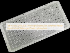 ১৫৬ ইন ১ পিসি ২৮৩৫ এলইডি তিন আলোর বিতরণ স্কিম সুনির্দিষ্ট আলোর নিয়ন্ত্রণ জলরোধী রাস্তার আলোর লেন্স