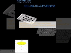 হাই-ইফিসিয়েন্সি 3030 LED অপটিক্যাল লেন্স টেকসই 170x100.52 মিমি ইউভি-প্রতিরোধী যথার্থ-প্রকৌশল রাস্তা আলোর জন্য লেন্স