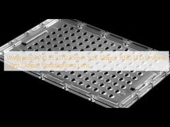 জলরোধী 241.35×170.35mm আকার 126pcs 3030 LED ইউনিফর্ম লাইট আউটপুট ফ্লাডলাইটিং লেন্স