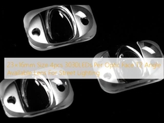 23×16 মিমি আকার 4pcs 3030LEDs প্রতি অপটিক ফেস T2 কোণ উপলব্ধ লেন্স স্ট্রিট লাইটিং জন্য