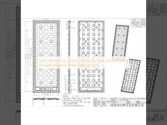 ৩৪৫*১৩০ মিমি আকার ২২৪ পিসি ৩০৩০এলইডি উচ্চ সংক্রমণযোগ্যতা টেকসই উপাদান স্ট্রিট লাইটিং লেন্স