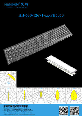 126x1 5050LED Waterproof Sports Light Lens 92% Transmittance